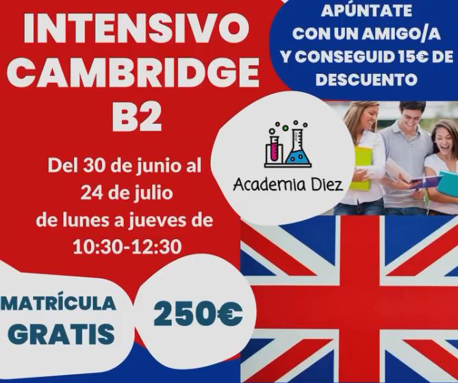 Curso Intensivo Cambridge B2 en Linares: ¡Prepara tu examen oficial en solo 4 semanas!